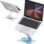 Folding Laptop Stand with 360 Rotating Base and Heat-Vent