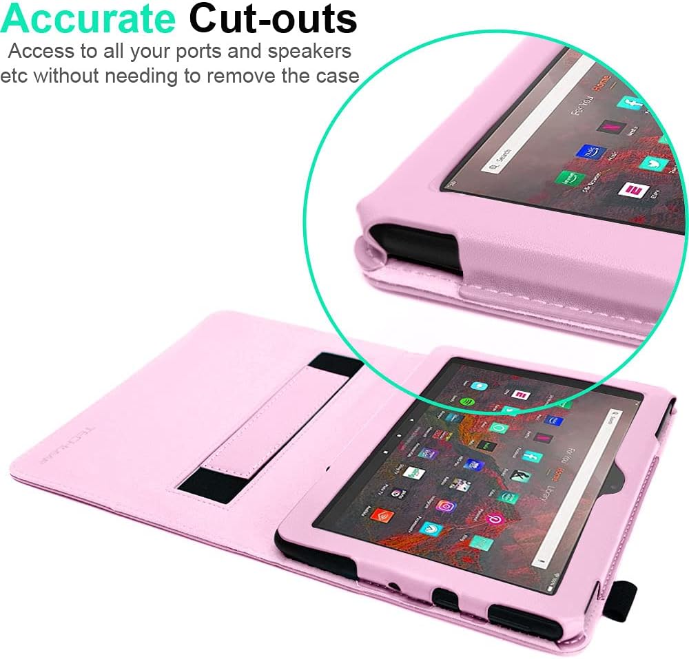 [Folio Case] Smart Cover Stand with Auto Sleep/Wake & Hand Strap for Amazon Fire Max 11" 2023 / 13th Generation