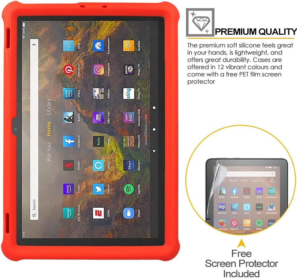 [Bumper Case] Shockproof Soft Easy Grip Case for Amazon Fire Max 11" 2023 / 13th Generation