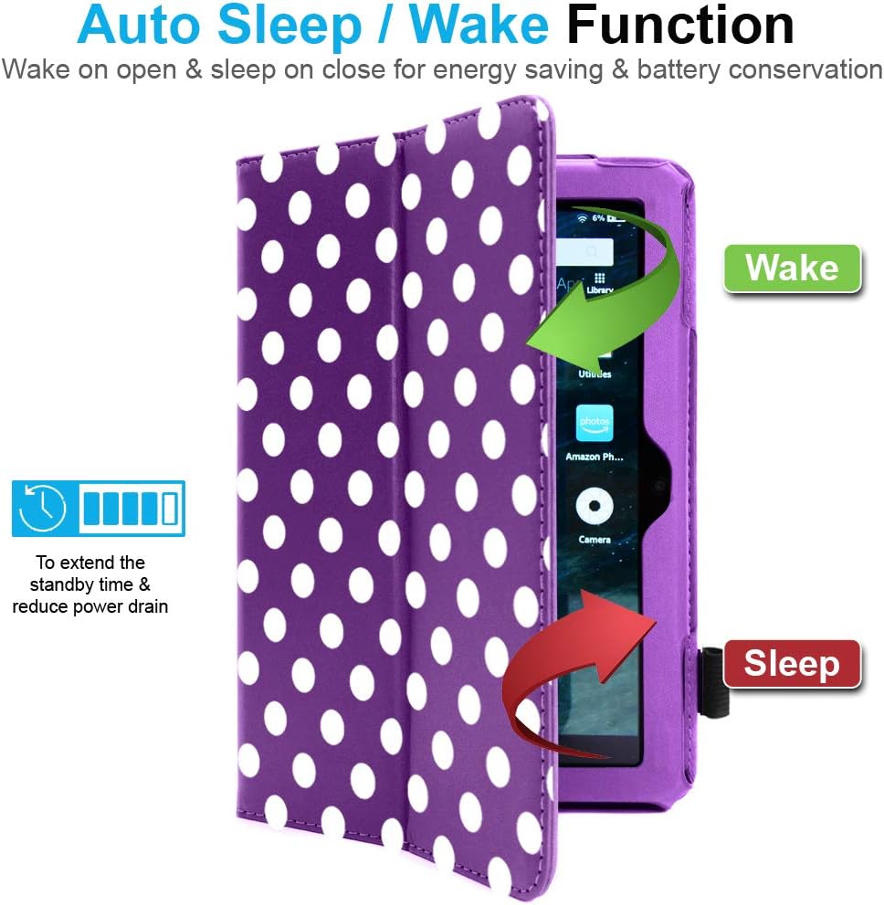 [Folio Case] Smart Cover Stand with Auto Sleep/Wake & Hand Strap for Amazon Fire Max 11" 2023 / 13th Generation