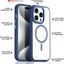 iPhone 15 Pro Max Tough MagSafe Case [Magnetic Fusion] Premium Tough Rugged Protective Case Slim Heavy Duty Protection with Clear Back