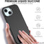 TECHGEAR iPhone 15 Magnetic Silicone Case, Premium Liquid Silicone Anti-Scratch Compatible with MagSafe Soft Gel Rubber, Microfibre Lining Shockproof Phone Case For iPhone 15 6.1" - Black