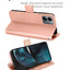 [Leather Wallet Case] Protective Cover with Cash & Card Holder, Stand and Wrist Strap For Motorola Moto G14