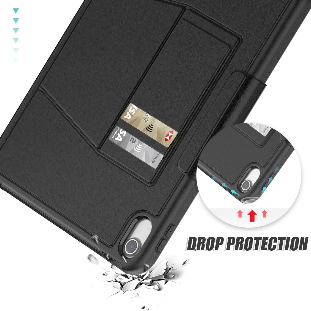 [Enduro Case] Tough Strong Magnetic & Flip Case [Auto Sleep/Wake] Cover with Multi-Angle Stand & Card Slot For Apple iPad 11th & 10th Generation, iPad 2025 / 2022