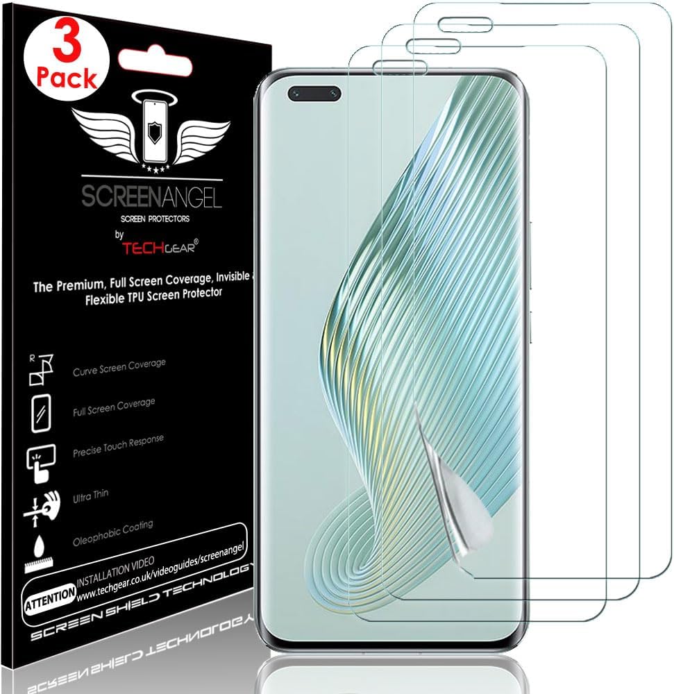 [Screen Angel Edition] Case Friendly Screen Protector [Bubble Free] [FULL Screen Coverage] HD Clear Flexible TPU Film For Honor Magic 5 Pro 5G