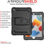 [ArmourSHIELD Case] Full Body Tough Rugged Case with Folding Stand & Screen Protector For Apple iPad 10.2" 2021/2020/2019 [9th/8th/7th Generation]