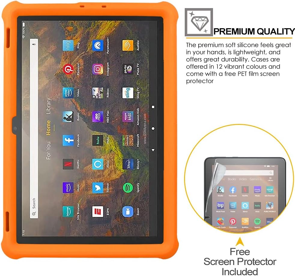 [Bumper Case] Shockproof Soft Easy Grip Case for Amazon Fire Max 11" 2023 / 13th Generation