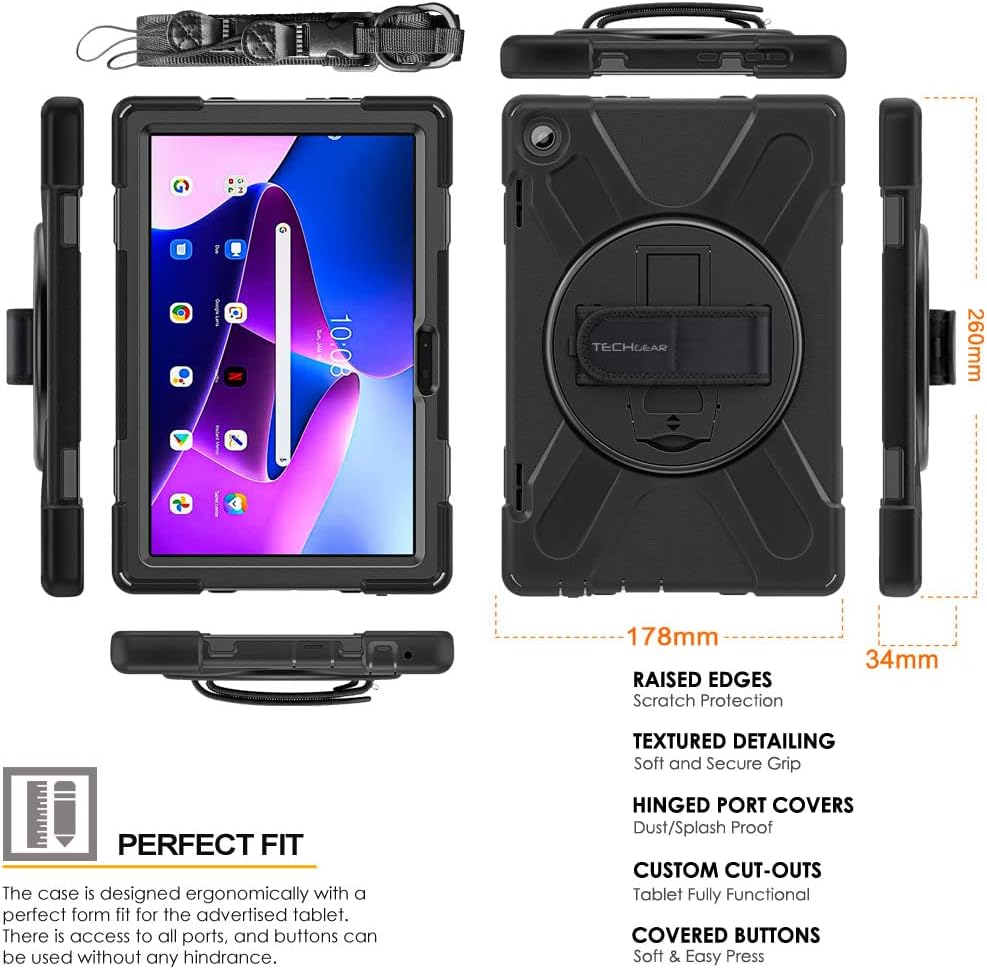 [X-Case] Case for Lenovo Tab M10 3rd Gen 2022 (10.1") TB328 / TB328FU / TB328XU Tough Rugged