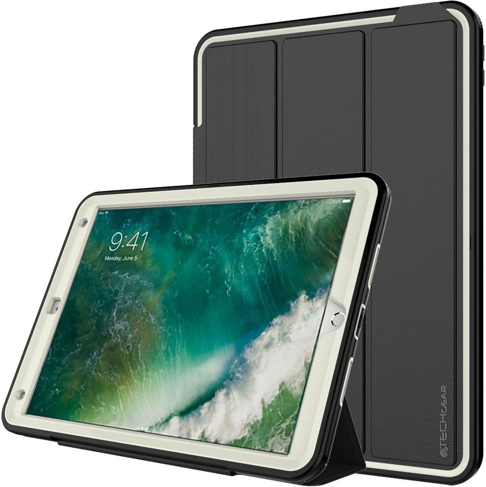 [D-FENCE Case] Tough & Rugged Smart Case For Apple iPad Air 3 2019, iPad Pro 10.5"