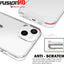 [Fusion HD Case] Shockproof Fused Gel Bumper & Hard Back Slim Clear Cover for iPhone 13 Mini