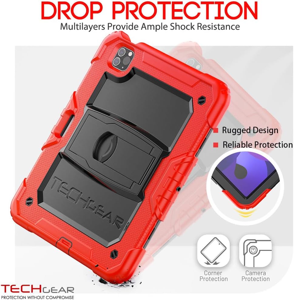 [ArmourSHIELD] Full Body Tough Rugged Case with Folding Stand & Protector For Apple iPad Air 10.9" 4th/5th Gen (2022/20) & iPad Pro 11" 4th/3rd Gen