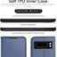 [Wallet Case] Protective Cover with Cash & Card Holder, Stand and Wrist Strap For Google Pixel 8 Pro