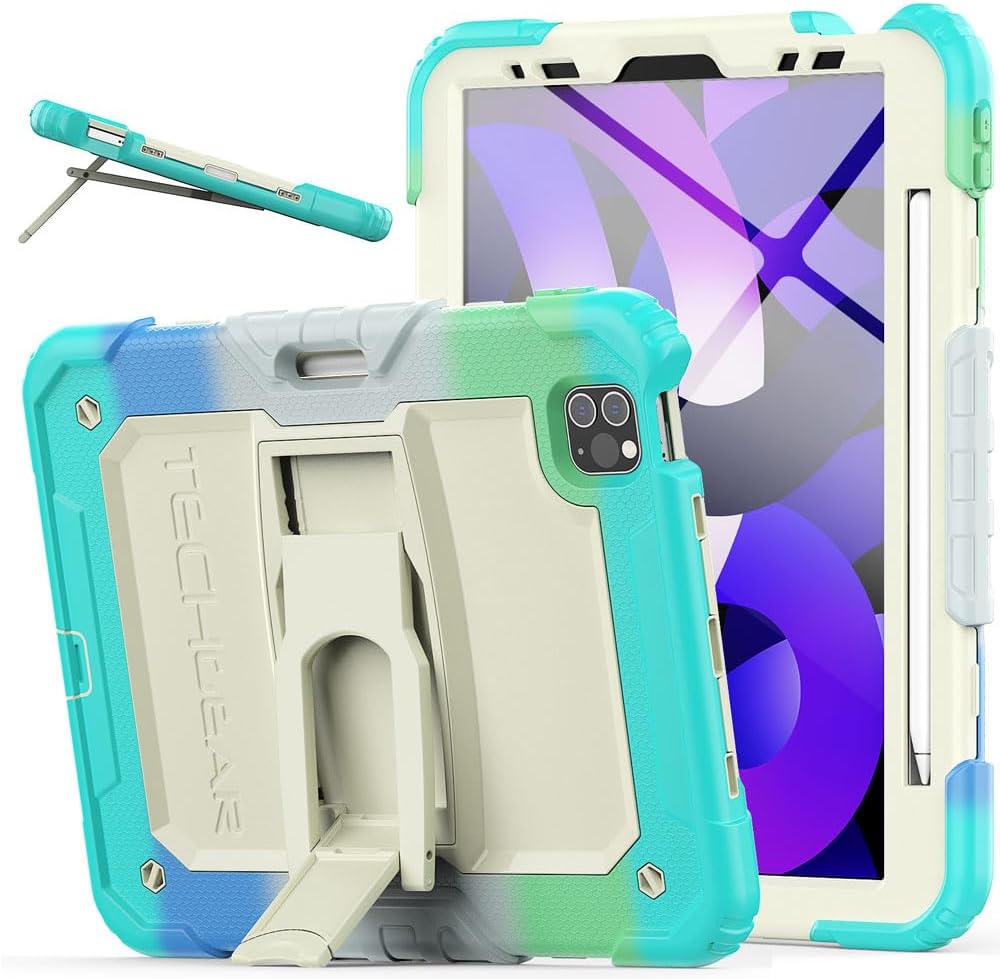 [ArmourSHIELD] Full Body Tough Rugged Case with Folding Stand & Protector For Apple iPad Air 10.9" 4th/5th Gen (2022/20) & iPad Pro 11" 4th/3rd Gen