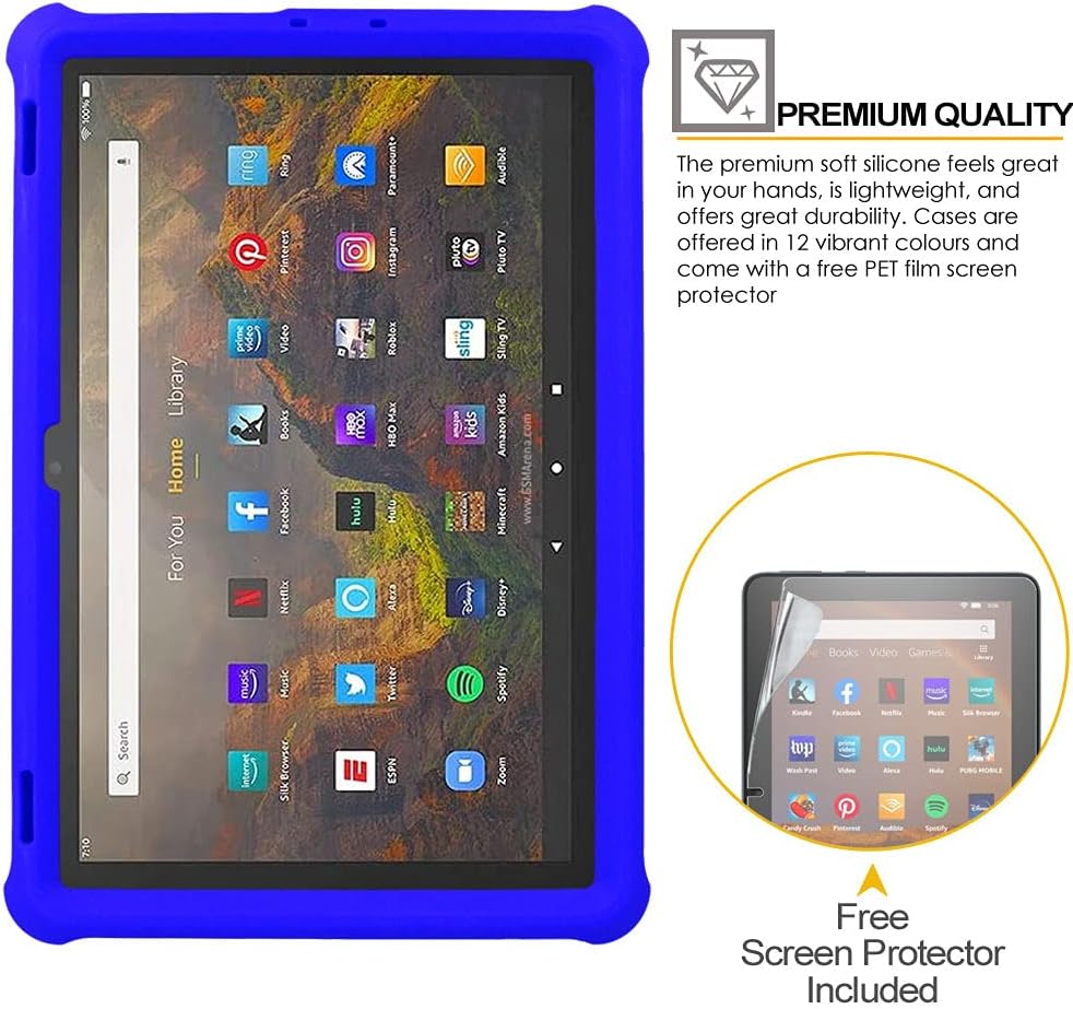 [Bumper Case] Shockproof Soft Easy Grip Case for Amazon Fire Max 11" 2023 / 13th Generation