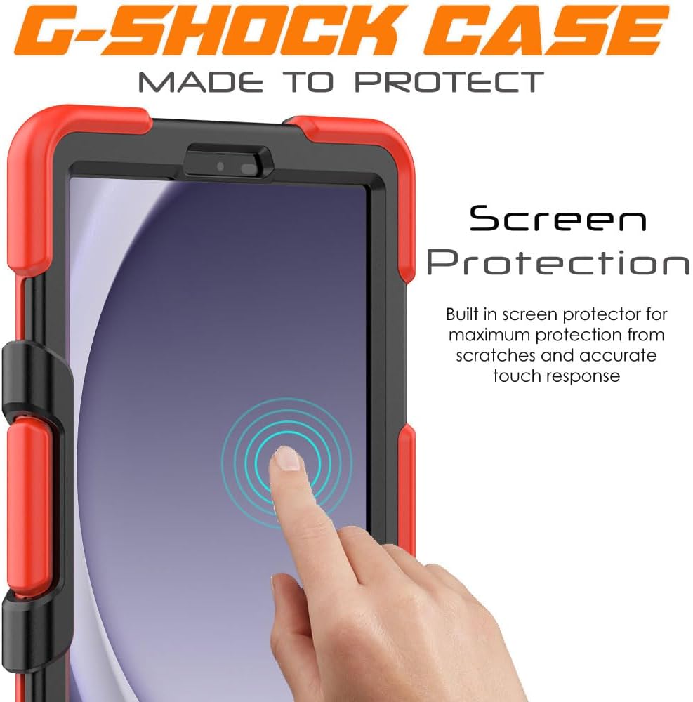 [G-SHOCK Case] Heavy Duty Long Survival Screen Protector Case for Samsung Galaxy Tab A9 8.7" (SM-X110 / SM-X115)