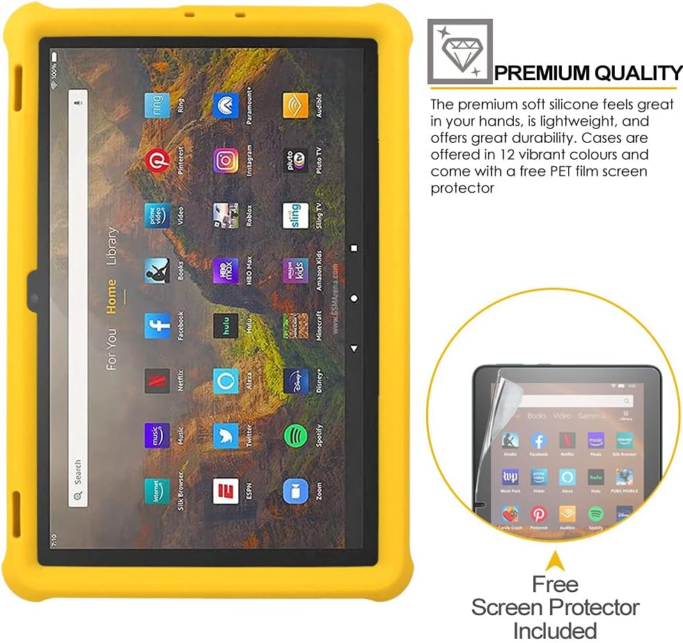 [Bumper Case] Shockproof Soft Easy Grip Case for Amazon Fire Max 11" 2023 / 13th Generation