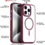 iPhone 15 Pro Max Tough MagSafe Case [Magnetic Fusion] Premium Tough Rugged Protective Case Slim Heavy Duty Protection with Clear Back