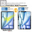 Apple iPad Air 11 Inch 2025 / 2024, 7th & 6th Generation Anti Glare, Matte Tempered Glass Screen Protectors