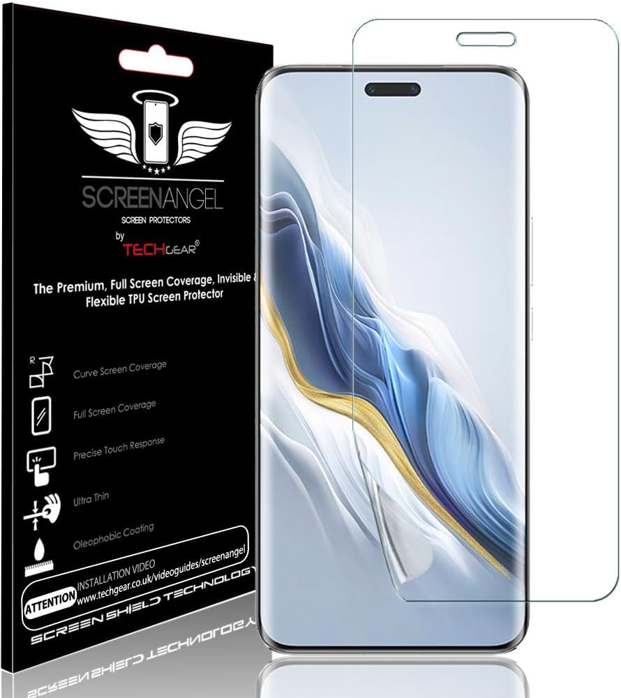 [Screen Angel Edition] Case Friendly Screen Protector [Bubble Free] [FULL Screen Coverage] HD Clear Flexible TPU Film For Honor Magic 6 Pro 5G