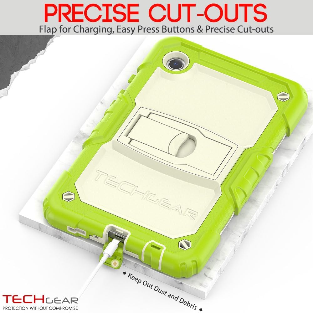 [ArmourSHIELD Case] Full Body Tough Rugged Case with Folding Stand & Screen Protector For Samsung Galaxy Tab A9 8.7" (SM-X110 / SM-X115)