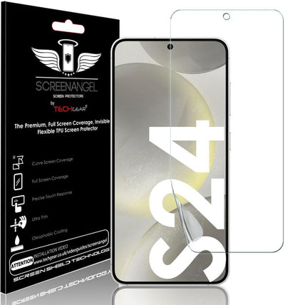 [Screen Angel Edition] Case Friendly Screen Protector [Bubble Free] [FULL Screen Coverage] HD Clear Flexible TPU Film For Samsung Galaxy S24 5G