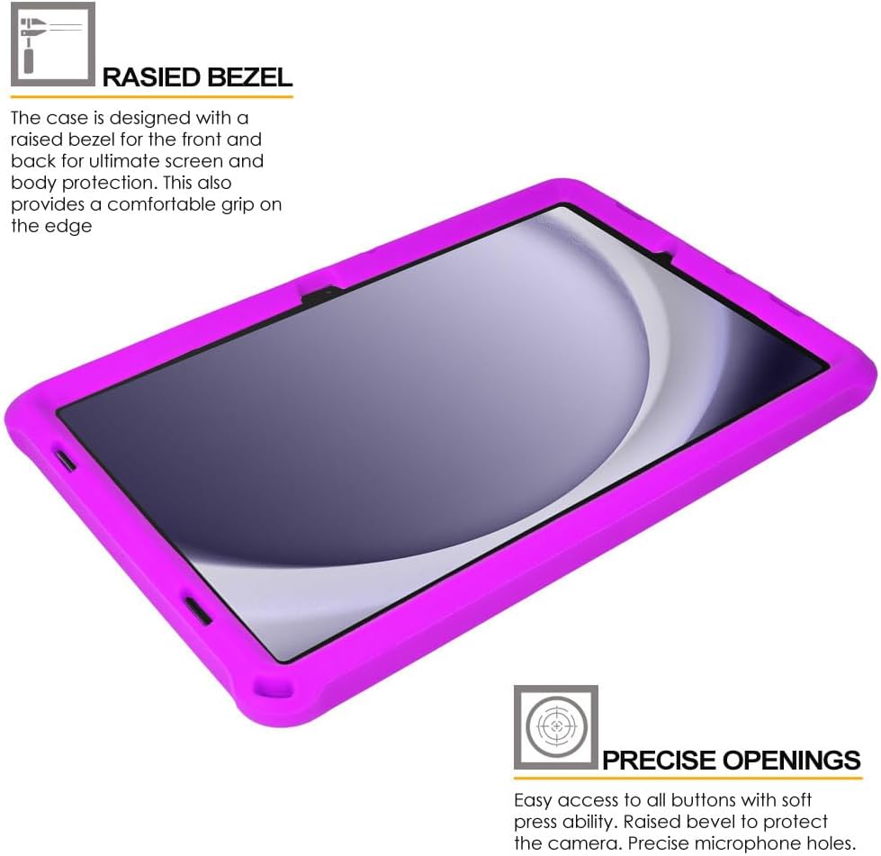 [Bumper Case] Shockproof Soft Easy Grip Case for Samsung Galaxy Tab A9 Plus 11" 2023 (SM-X210 / SM-X215 / SM-X219)