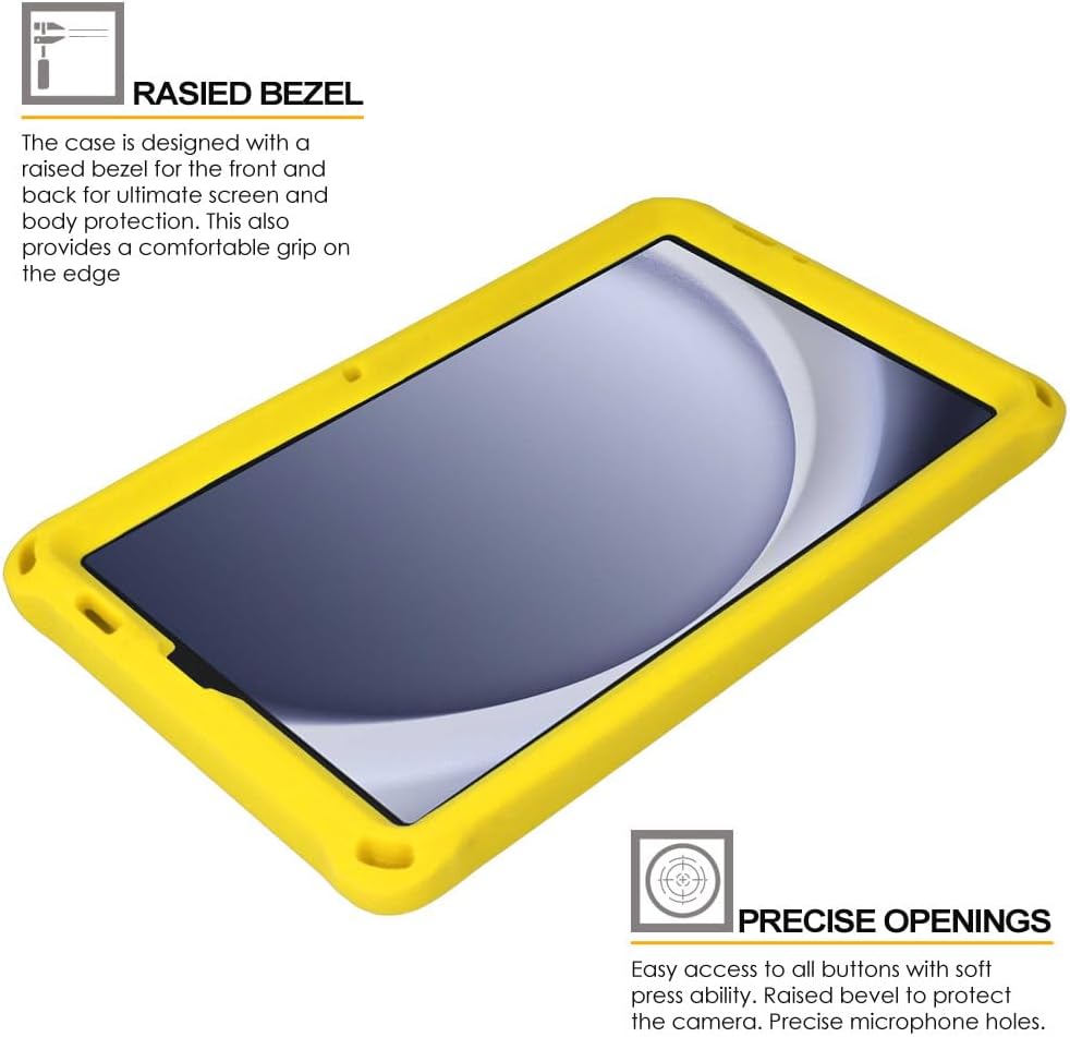 [Bumper Case] Shockproof Soft Easy Grip Case for Samsung Galaxy Tab A9 8.7" (SM-X110 / SM-X115)