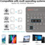 [Active Strike] Slim Line Bluetooth Wireless UK QWERTY Keyboard With Carry Case