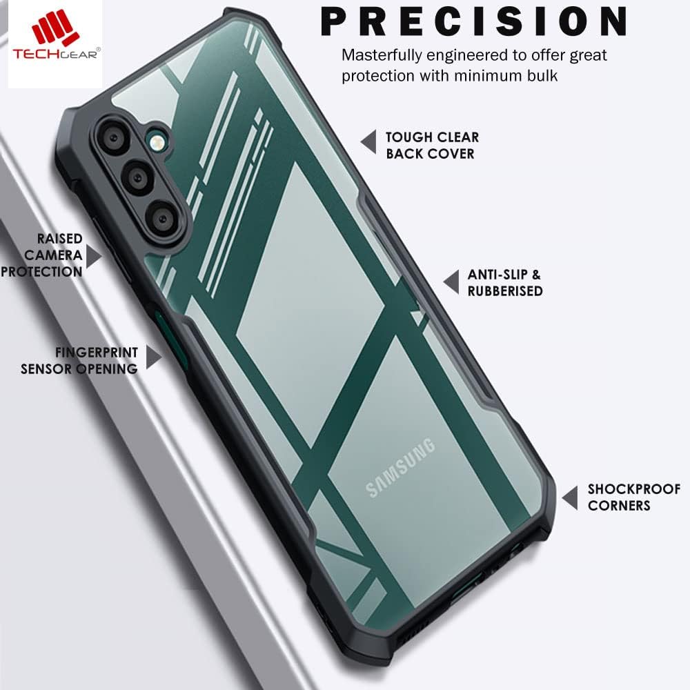 [Fusion Armour Case] Premium Hybrid Tough Heavy Duty, Clear Back, Bumper Case for Samsung Galaxy A15 5g