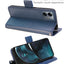 [Leather Wallet Case] Protective Cover with Cash & Card Holder, Stand and Wrist Strap For Motorola Moto G14