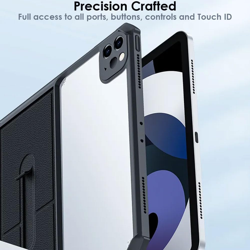 [Fusion Armour] Premium Slim Hybrid Tough Rugged Protective Bumper Case With Stand for Apple iPad Pro 12.9 2022/2021 (6th / 5th Generation)