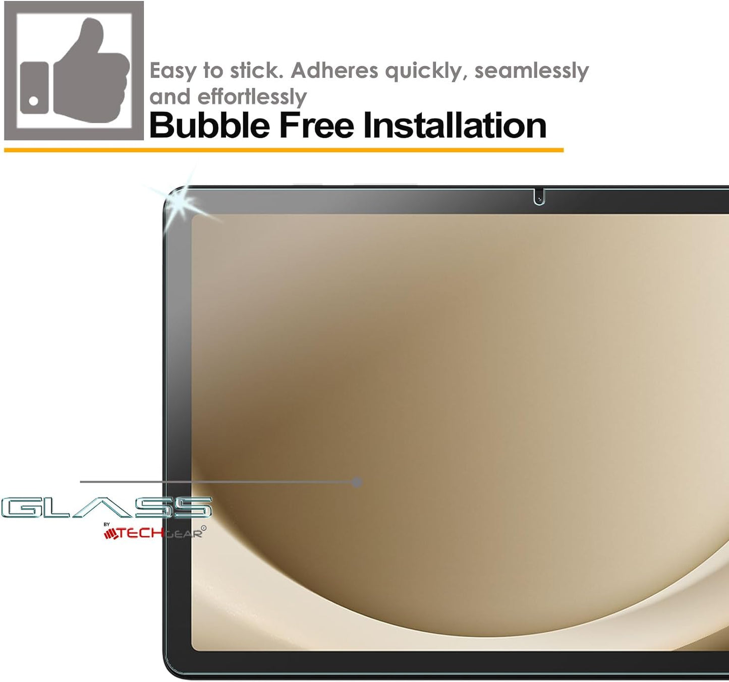 TECHGEAR Matte Anti-Glare Tempered Glass Screen Protector for Samsung Galaxy Tab A11 Plus / A9 Plus 11" (SM-X230/X236/X210/X215/X216) – 1/2/3 Pack