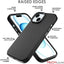 TECHGEAR iPhone 15 Magnetic Silicone Case, Premium Liquid Silicone Anti-Scratch Compatible with MagSafe Soft Gel Rubber, Microfibre Lining Shockproof Phone Case For iPhone 15 6.1" - Black