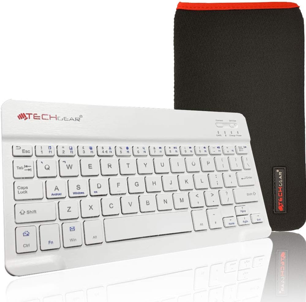 [Active Strike] Slim Line Bluetooth Wireless UK QWERTY Keyboard With Carry Case