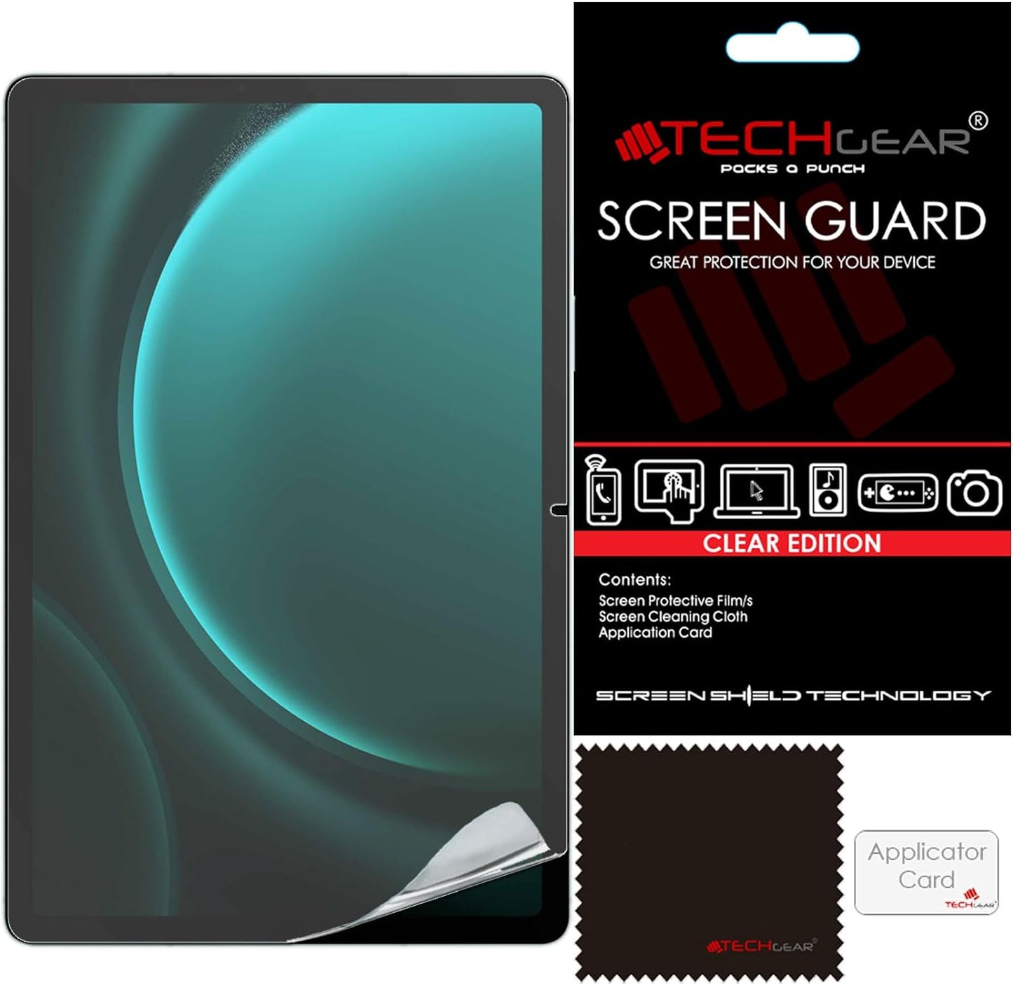 Samsung Galaxy Tab S9 FE Plus 12.4" (SM-X610 / SM-X616) Clear Film Screen Protectors