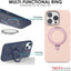 Premium Liquid Silicone Shockproof Anti-Scratch Magnetic Kickstand Case, Soft Microfibre Lining, Compatible with MagSafe Case for iPhone 15 Pro 6.1"
