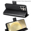 [Wallet Case] Protective Cover with Cash & Card Holder, Stand and Wrist Strap For Samsung Galaxy S24 Ultra