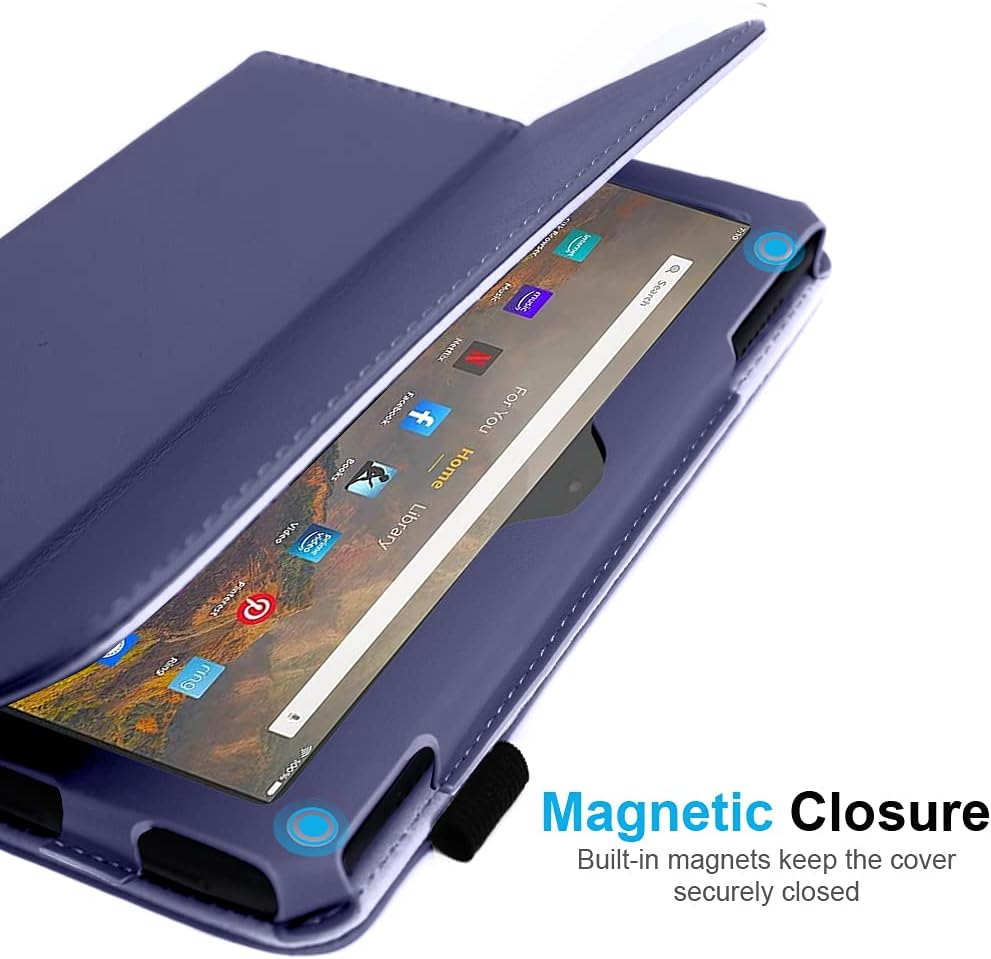 [Folio Case] Smart Cover Stand with Auto Sleep/Wake & Hand Strap for Amazon Fire Max 11" 2023 / 13th Generation