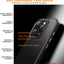 [Carbon Fibre Detail] Shockproof, Anti-Scratch, Slim Hybrid Gel Bumper Case with Hard Back Compatible with MagSafe Cover for iPhone 15 Pro 6.1"