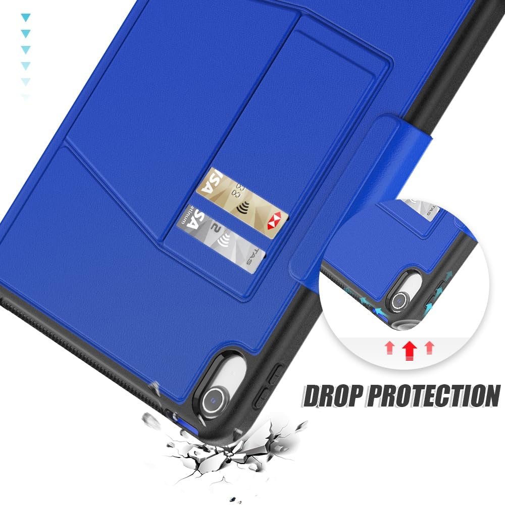 [Enduro Case] Tough Strong Magnetic & Flip Case [Auto Sleep/Wake] Cover with Multi-Angle Stand & Card Slot For Apple iPad 11th & 10th Generation, iPad 2025 / 2022