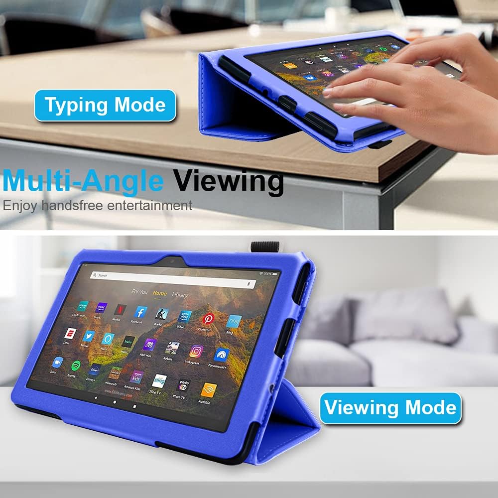 [Folio Case] Smart Cover Stand with Auto Sleep/Wake & Hand Strap for Amazon Fire Max 11" 2023 / 13th Generation