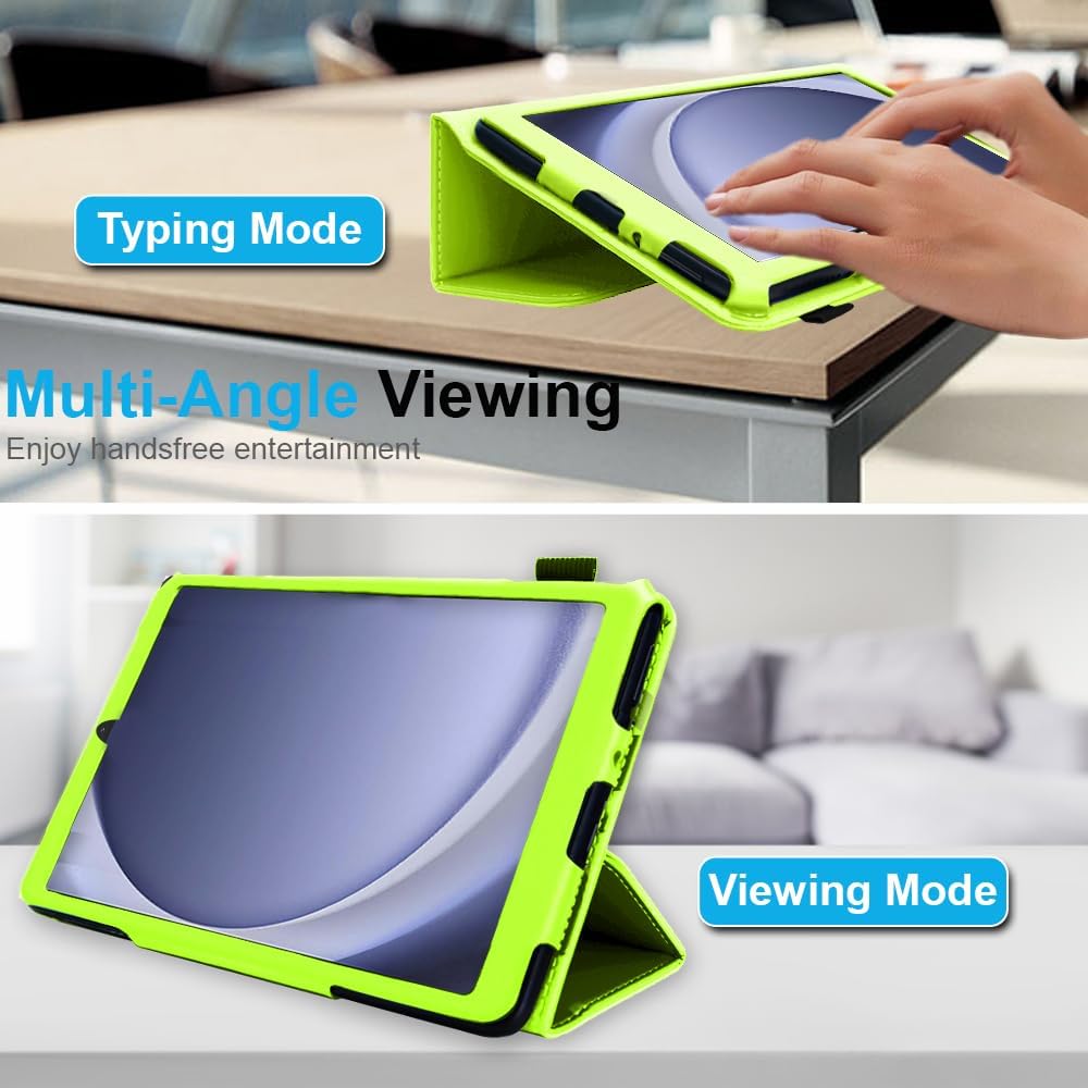 [Folio Case] Smart Cover Stand with Auto Sleep/Wake & Hand Strap for Samsung Galaxy Tab A9 Plus 11" (SM-X210 / SM-X215)