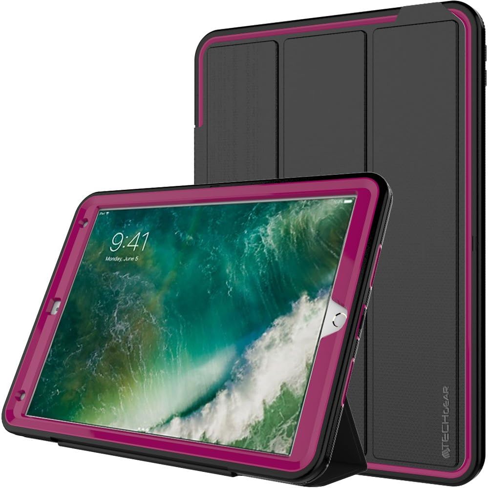 [D-FENCE Case] Tough & Rugged Smart Case For Apple iPad Air 3 2019, iPad Pro 10.5"