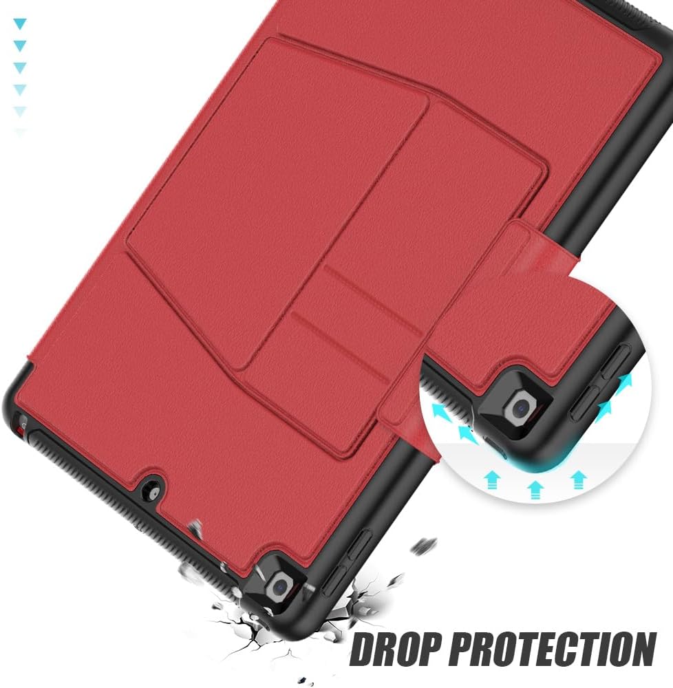 [Enduro Case] Tough Strong Magnetic & Flip Case [Auto Sleep/Wake] Cover with Multi-Angle Stand & Card Slot For Apple iPad 10.2" 2021-2019 9th-7th Gen
