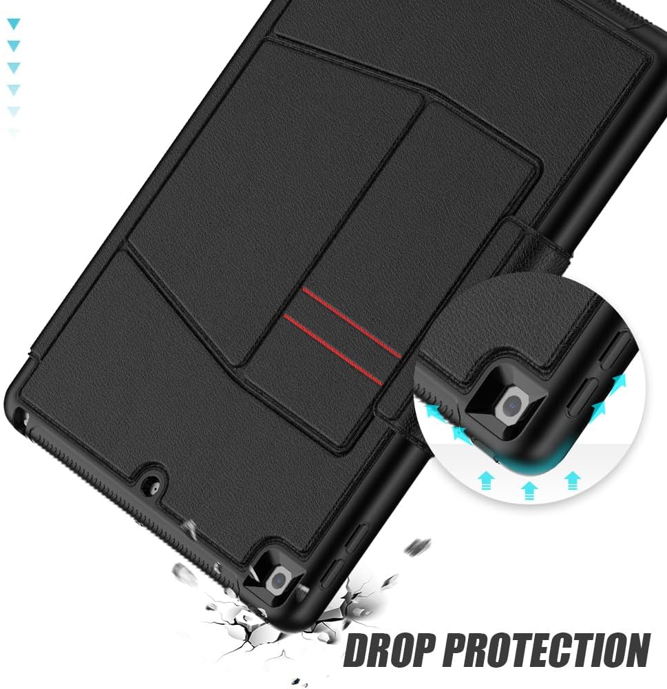 [Enduro Case] Tough Strong Magnetic & Flip Case [Auto Sleep/Wake] Cover with Multi-Angle Stand & Card Slot For Apple iPad 10.2" 2021-2019 9th-7th Gen
