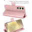 [Wallet Case] Protective Cover with Cash & Card Holder, Stand and Wrist Strap For Samsung Galaxy S24 Plus