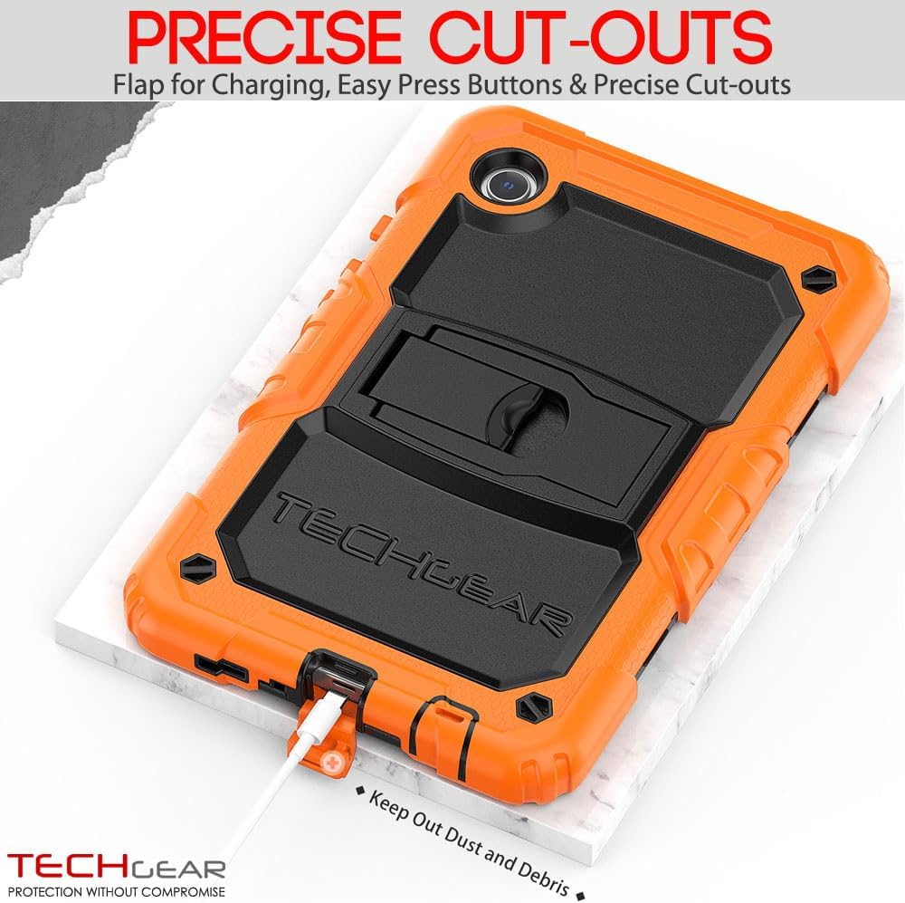 [ArmourSHIELD Case] Full Body Tough Rugged Case with Folding Stand & Screen Protector For Samsung Galaxy Tab A9 8.7" (SM-X110 / SM-X115)
