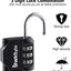 3-Dial Weatherproof Security Combination Padlock