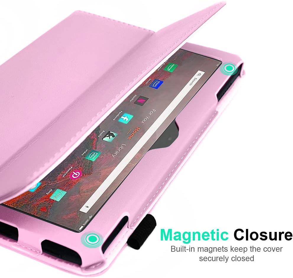 [Folio Case] Smart Cover Stand with Auto Sleep/Wake & Hand Strap for Amazon Fire Max 11" 2023 / 13th Generation