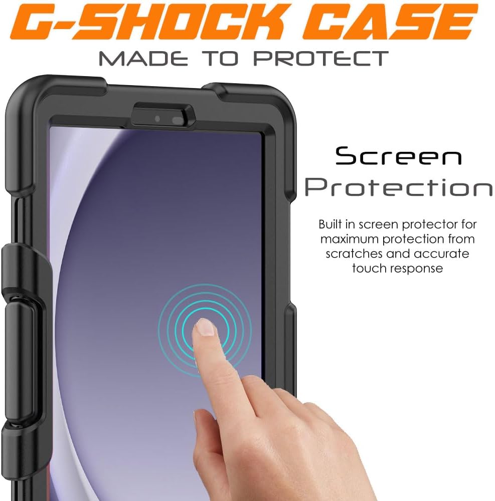 [G-SHOCK Case] Heavy Duty Long Survival Screen Protector Case for Samsung Galaxy Tab A9 8.7" (SM-X110 / SM-X115)